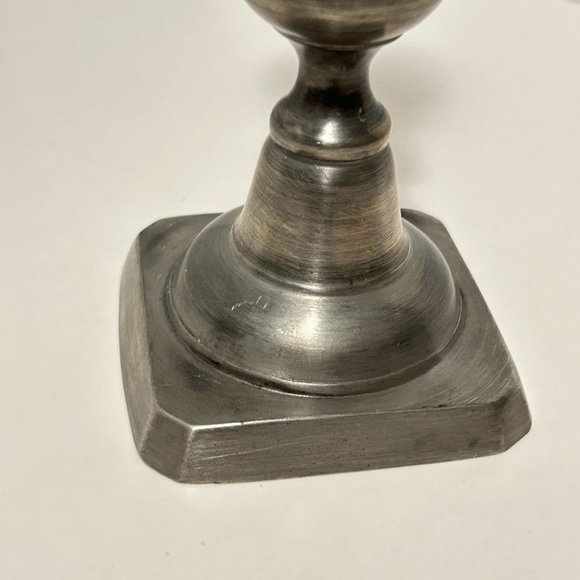 Vintage Colonial Casting Meriden Pewter Candlestick Candle Holder 9” Silver Tone - Picture 15 of 16